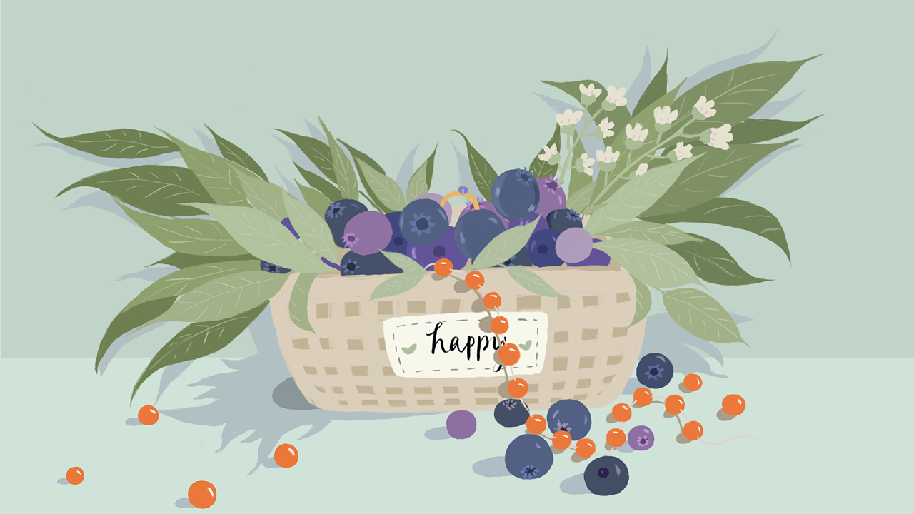 蓝莓|插画|创作习作|画画会跑调 - 临摹作品 - 站酷 (zcool)