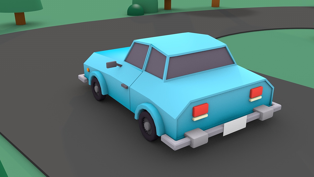 c4d 小汽车动画-学习临摹