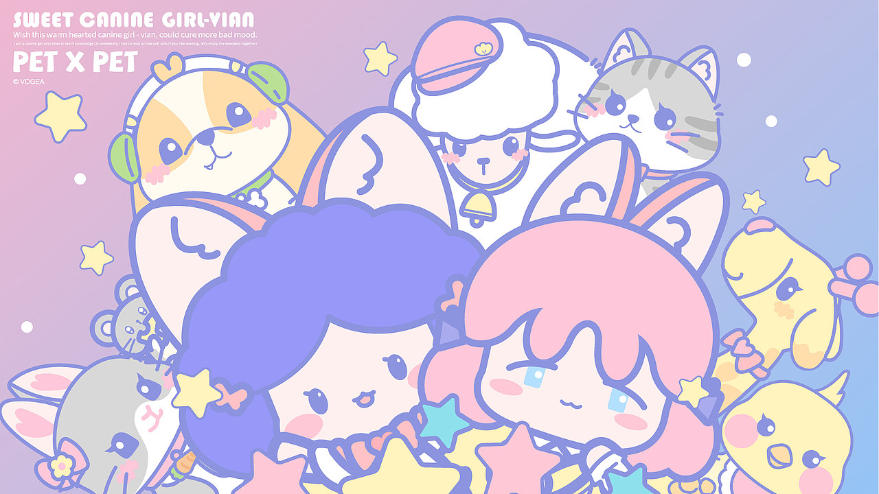 犬系女孩-动物图库系列