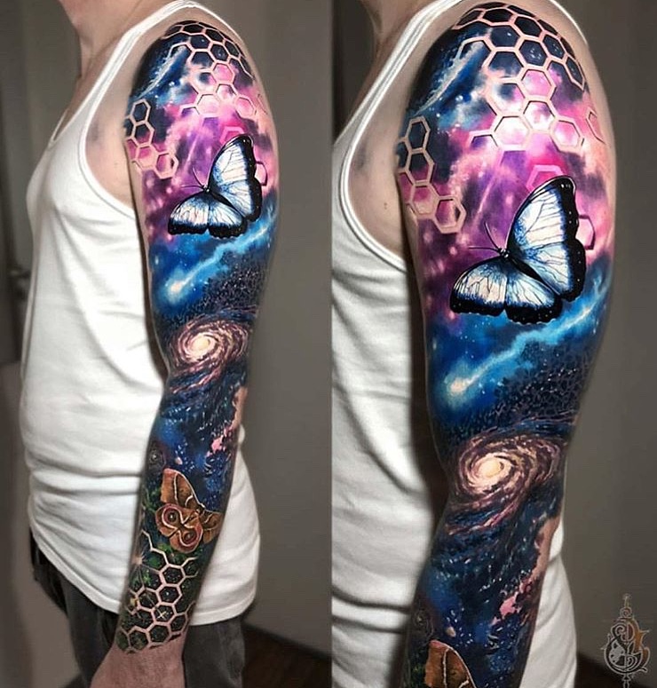 欧美重彩写实纹身赏析手稿图案定制设计佳佳刺青