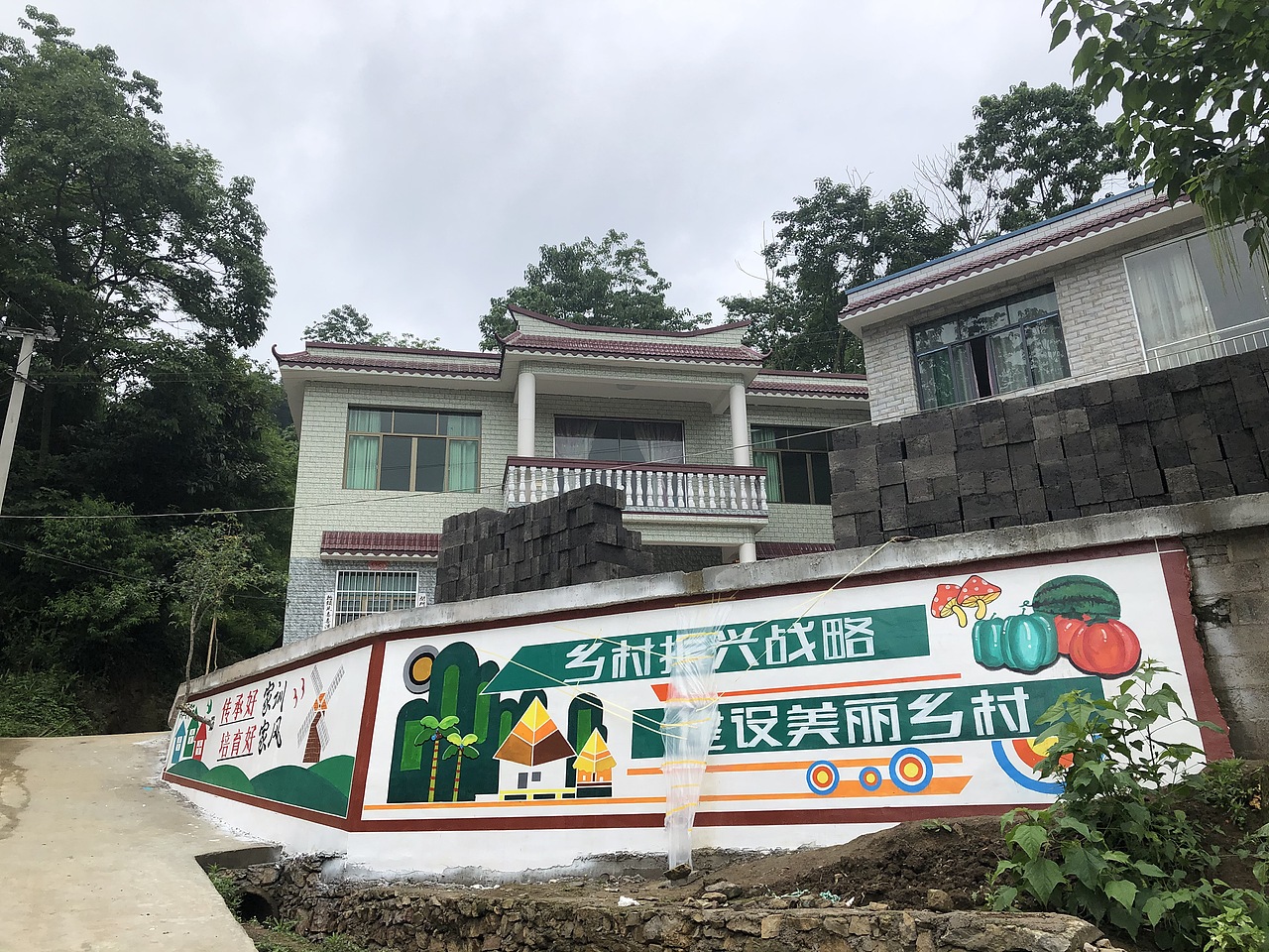 贵州文化墙彩绘作品