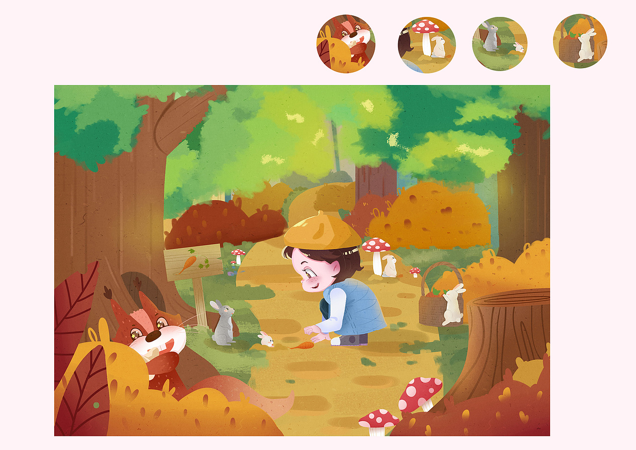 插画作品集（图ZMjc1NzU4OTk2） - 商业插画 - 站酷设计师暖冬的向日葵原创素材 - 站酷ZCOOL