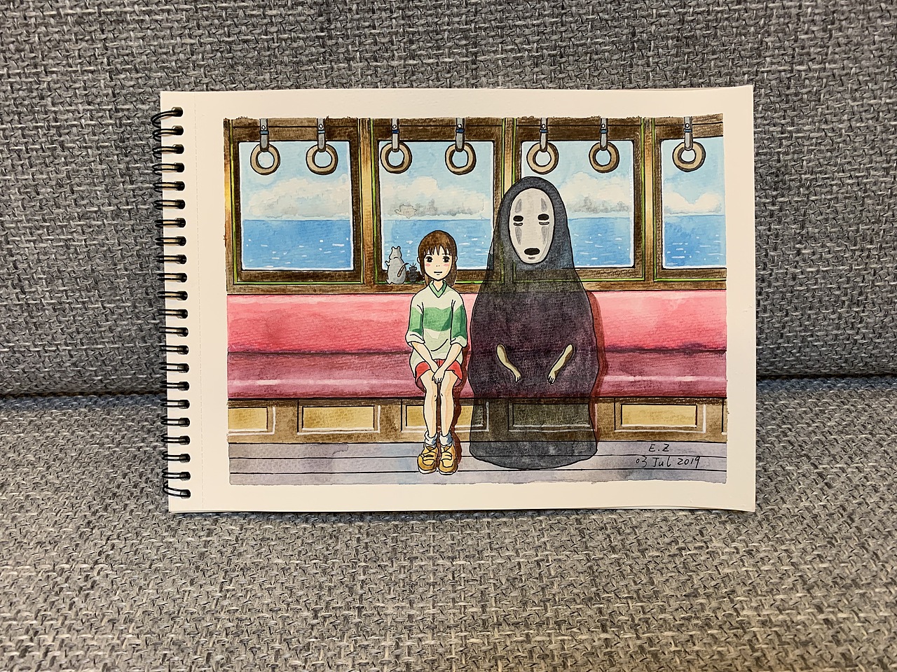 千与千寻 之 世界上最遥远的距离（图ZMTY1NTAzMzMy） - 绘画 - 站酷设计师艾丽娜原创素材 - 站酷ZCOOL