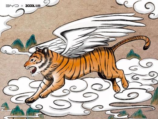 #王者之势 龙腾虎跃#如虎添翼（个人主页-ZNTgwNDc2NDQ=） - 图案 - 站酷设计师月雨齐霁原创素材 - 站酷ZCOOL