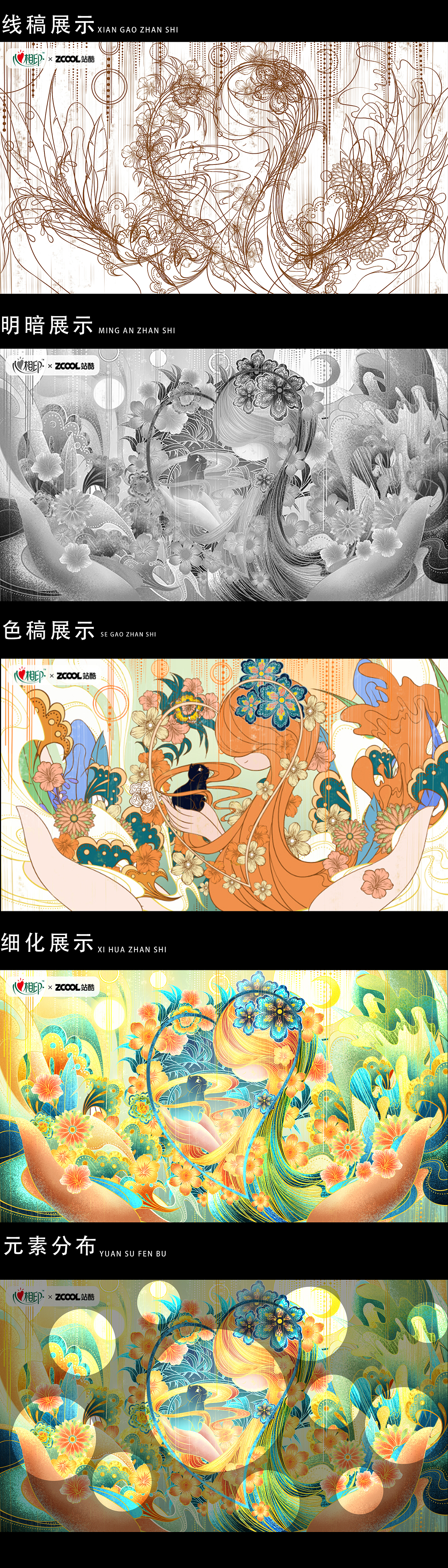 #心相印#——《守护.心世界》（图ZMzM3NTczNjA0） - 商业插画 - 站酷设计师一只团zz原创素材 - 站酷ZCOOL