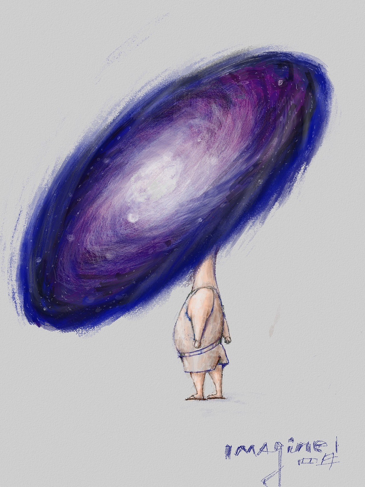 只有人的想象和宇宙的宽广相仿。。