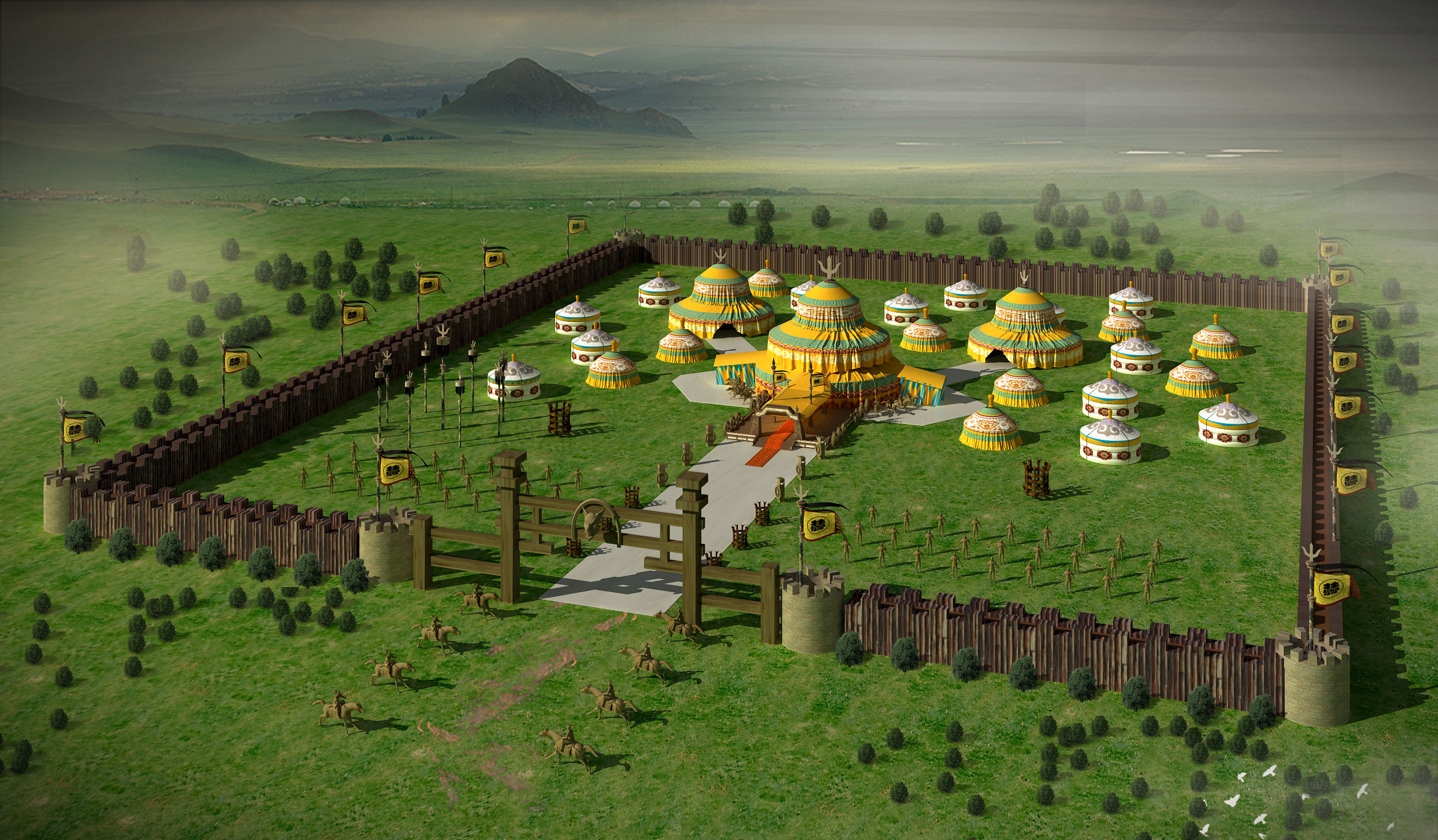 蒙古大营设计