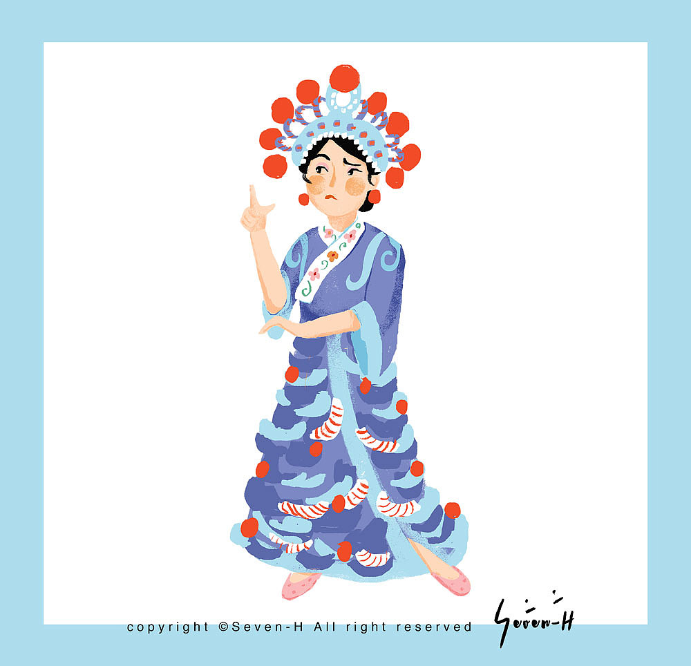 新东方诗词大赛H5 | 插画设计（图ZMTIxNzMxODQw） - 游戏/娱乐 - 站酷设计师sevenH原创素材 - 站酷ZCOOL