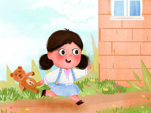 童书夜姑娘系列配图