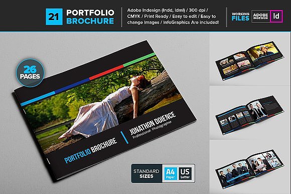 个人写真集婚纱照片展示画册模板