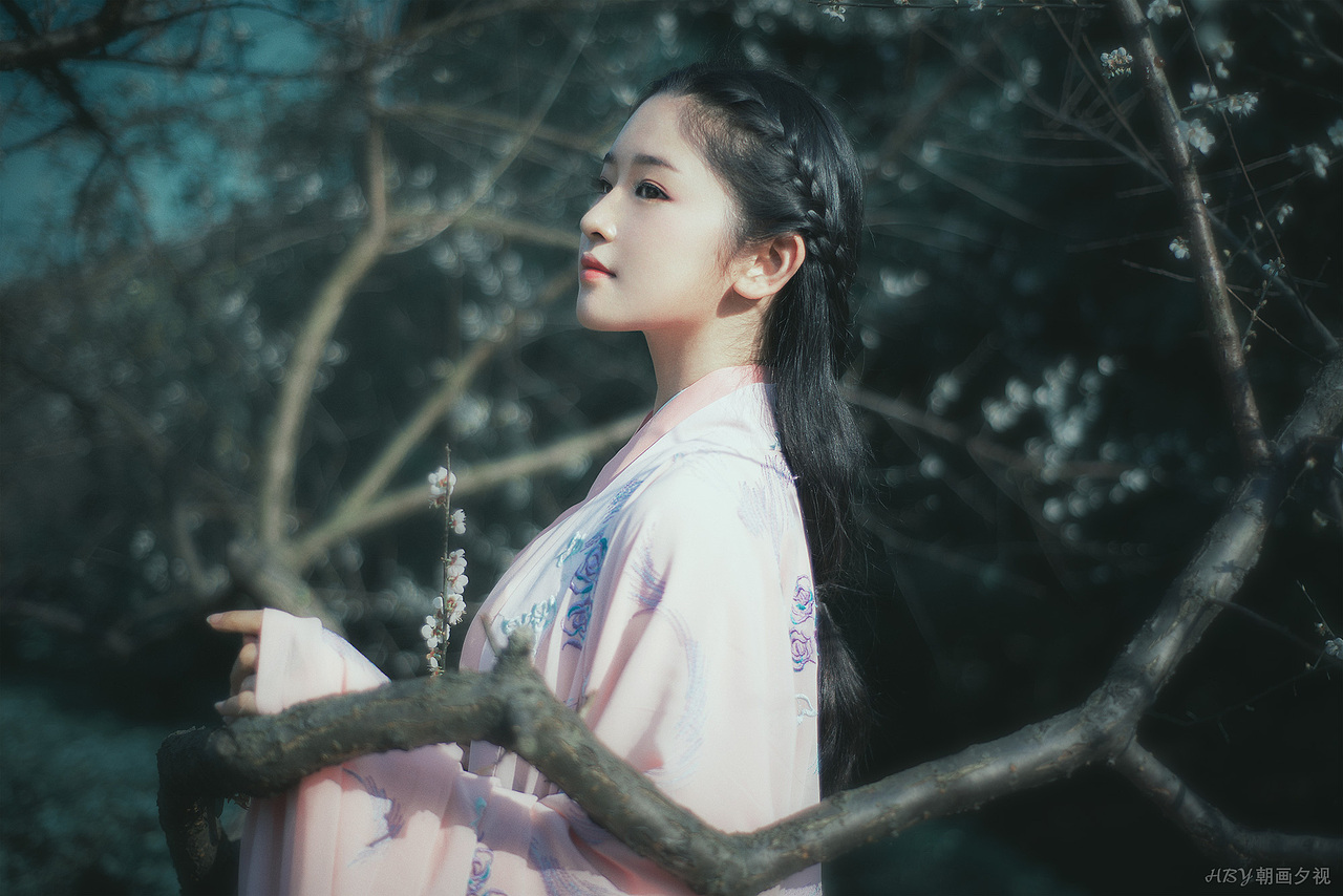 折梅寄相思（图ZNjgyMzczNjQ=） - 人像摄影 - 站酷设计师朝画夕视原创素材 - 站酷ZCOOL