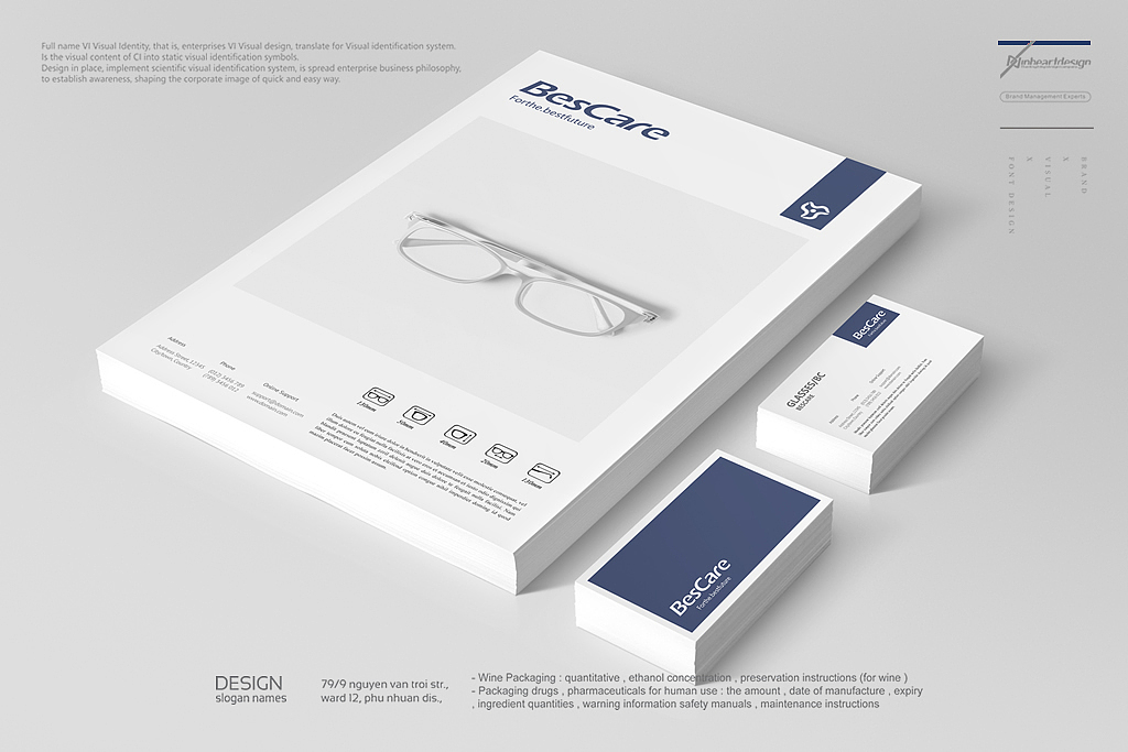 贝视佳BESCARE眼镜品牌VIS定位设计-因心设计