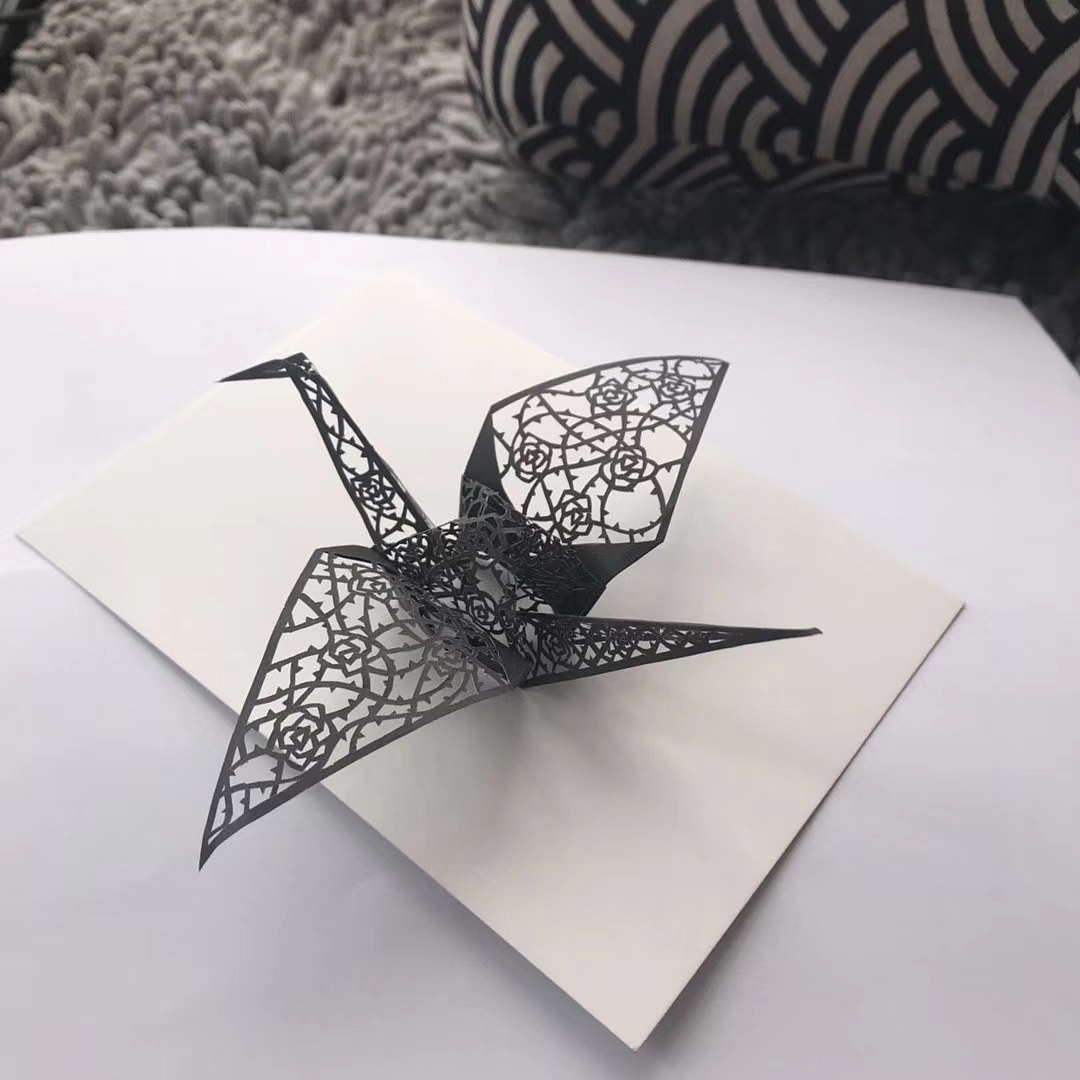 手工纸雕纸鹤