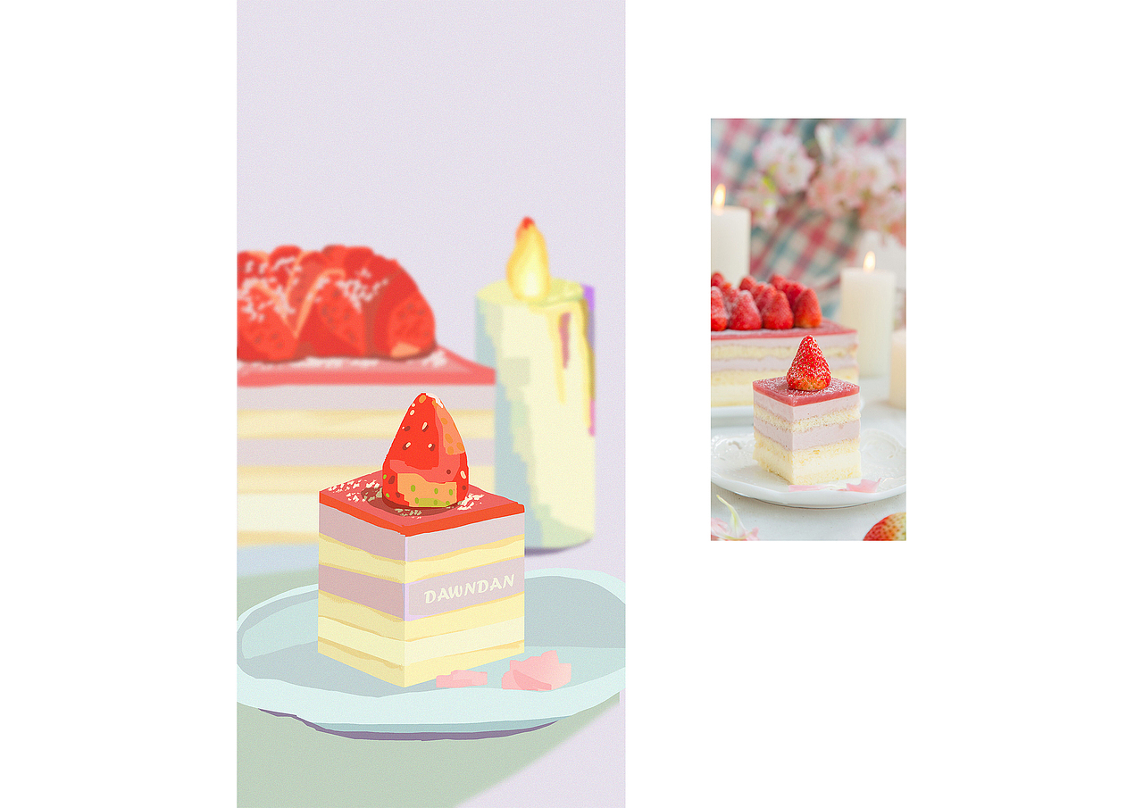 2021年8月速涂练习|食物&动物（图ZMjcxMDQ5NTMy） - 创作习作 - 站酷设计师dawndan88原创素材 - 站酷ZCOOL