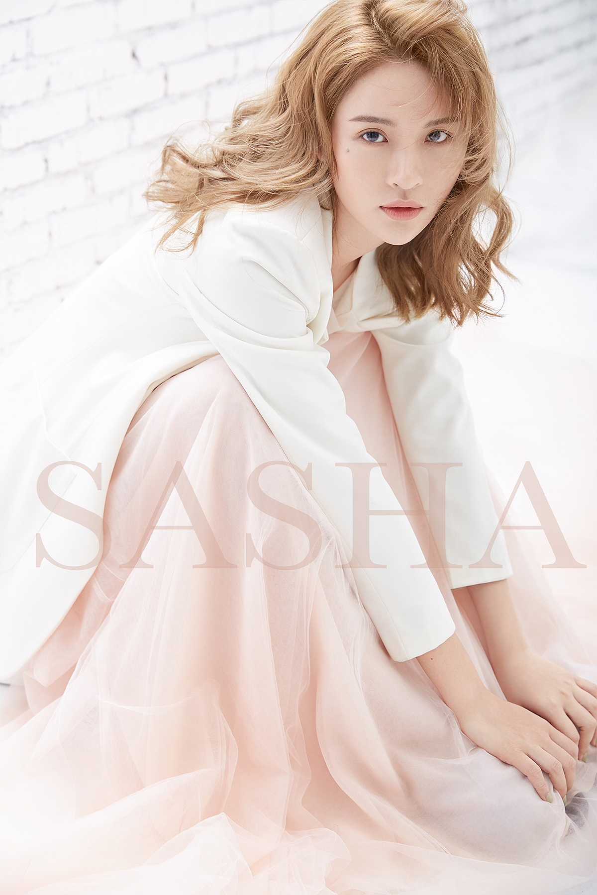 【纱夏视觉】裸粉明星风