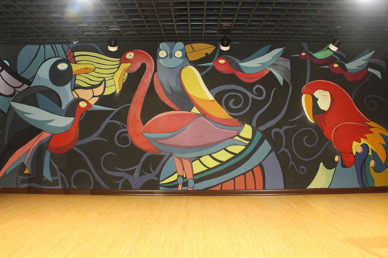 帮朋友做的墙绘