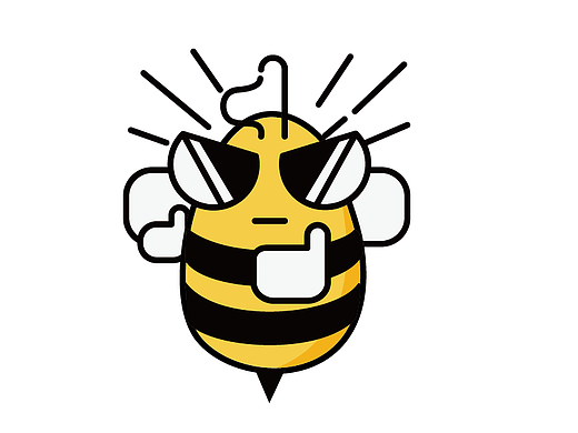 蜜蜂小贱贱，在网上看到的一张图，很喜欢就截图临摹了，谢谢原创！