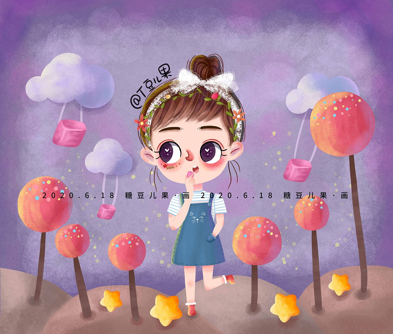 照片变美萌插画