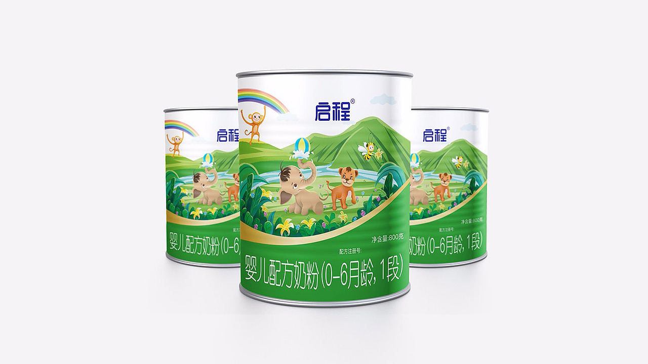 启程奶粉包装设计