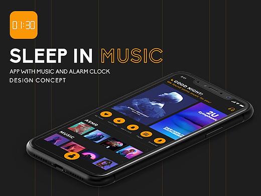SLEEP IN MUSIC失眠陪伴音乐APP设计练习