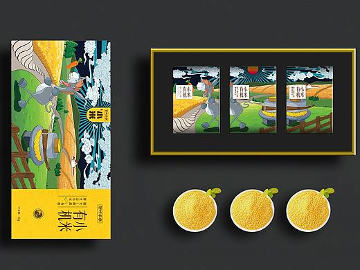 驴叫农场小米礼盒包装设计