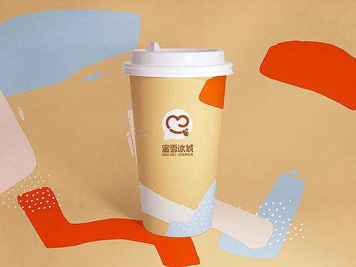 蜜雪冰城 纸杯视觉设计