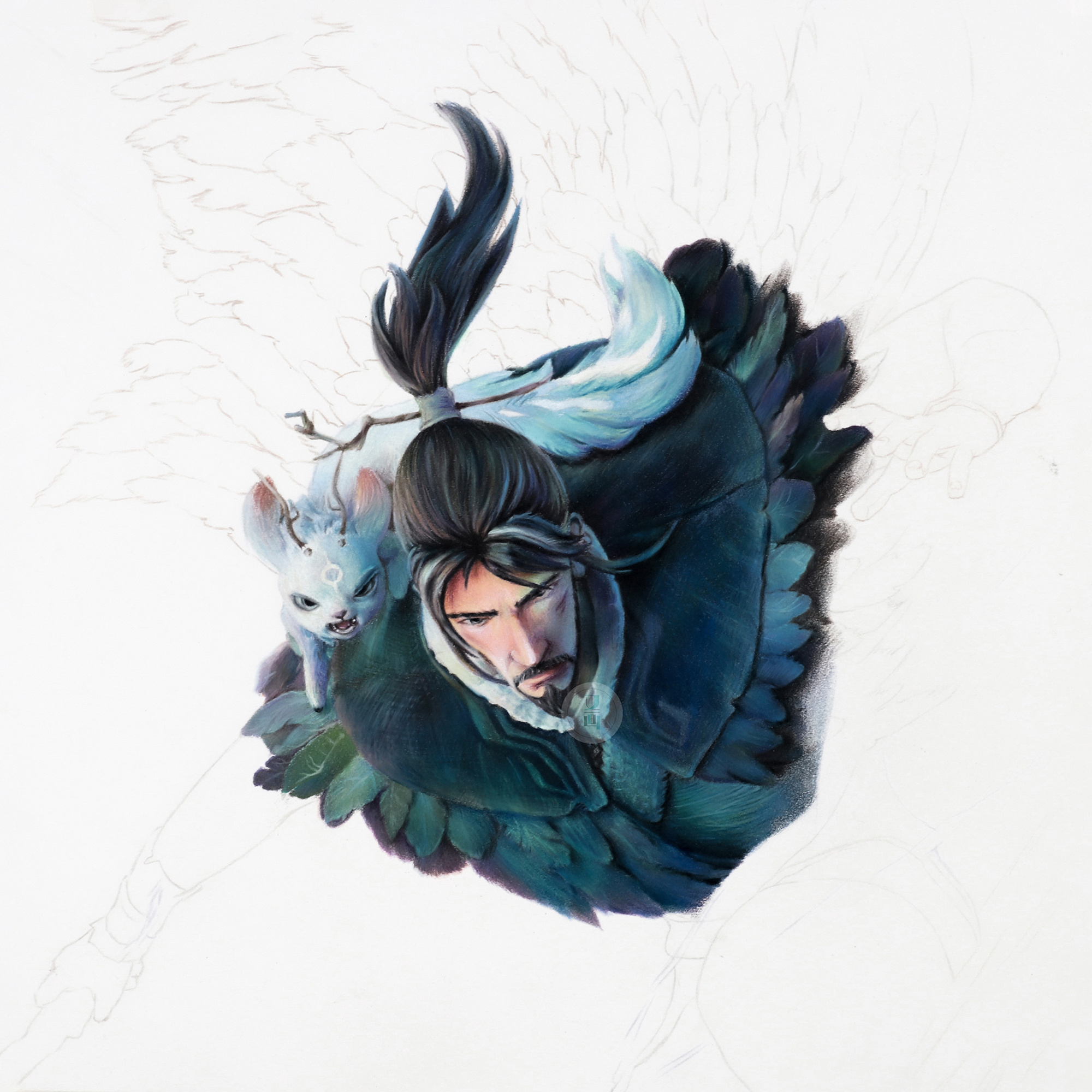 彩铅——姜子牙