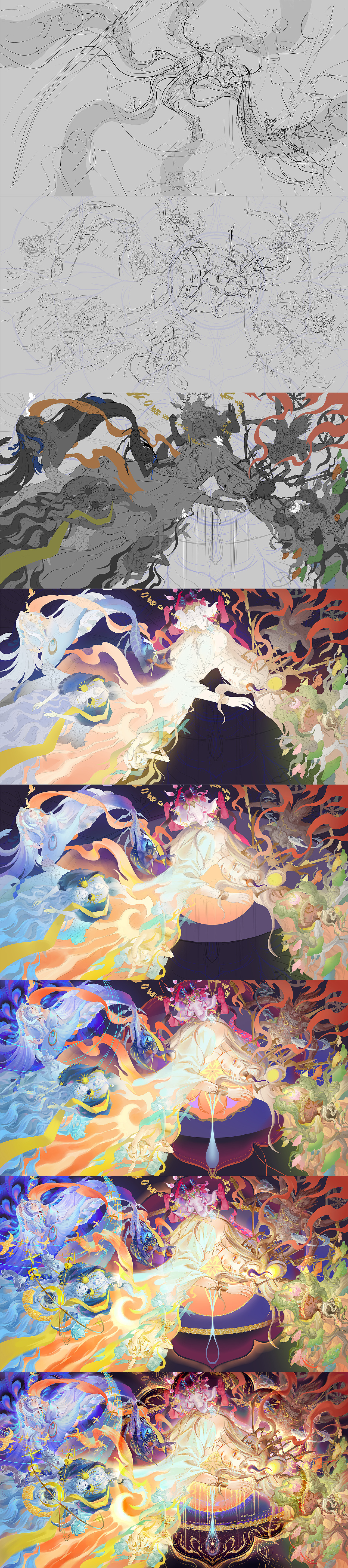 阴阳师 天照【心生恶神】（图ZMzQ5NDA2OTM2） - 游戏原画 - 站酷设计师人才VS天才原创素材 - 站酷ZCOOL