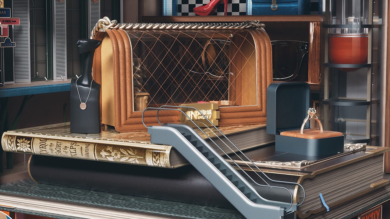 2023.《天津和平印象城》购物中心宣传片_场景搭建部分（图ZMzQxOTU1OTEy） - 建筑/空间 - 站酷设计师艾木0324原创素材 - 站酷ZCOOL