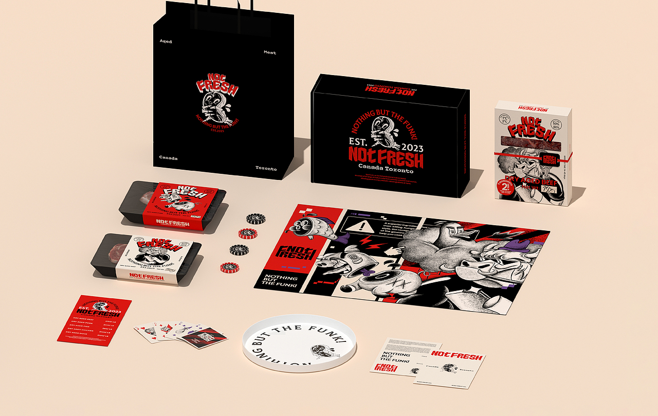 整点彩蛋xNotFresh熟成肉品牌视觉设计（图ZMzY1OTcyMDg0） - 品牌 - 站酷设计师整点彩蛋原创素材 - 站酷ZCOOL