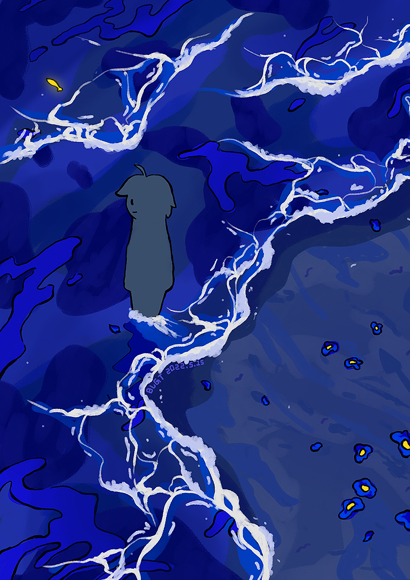 记录一场有关黛蓝色的旅行（图ZMzMyMDgzODAw） - 艺术插画 - 站酷设计师玻璃罐头BLGT原创素材 - 站酷ZCOOL
