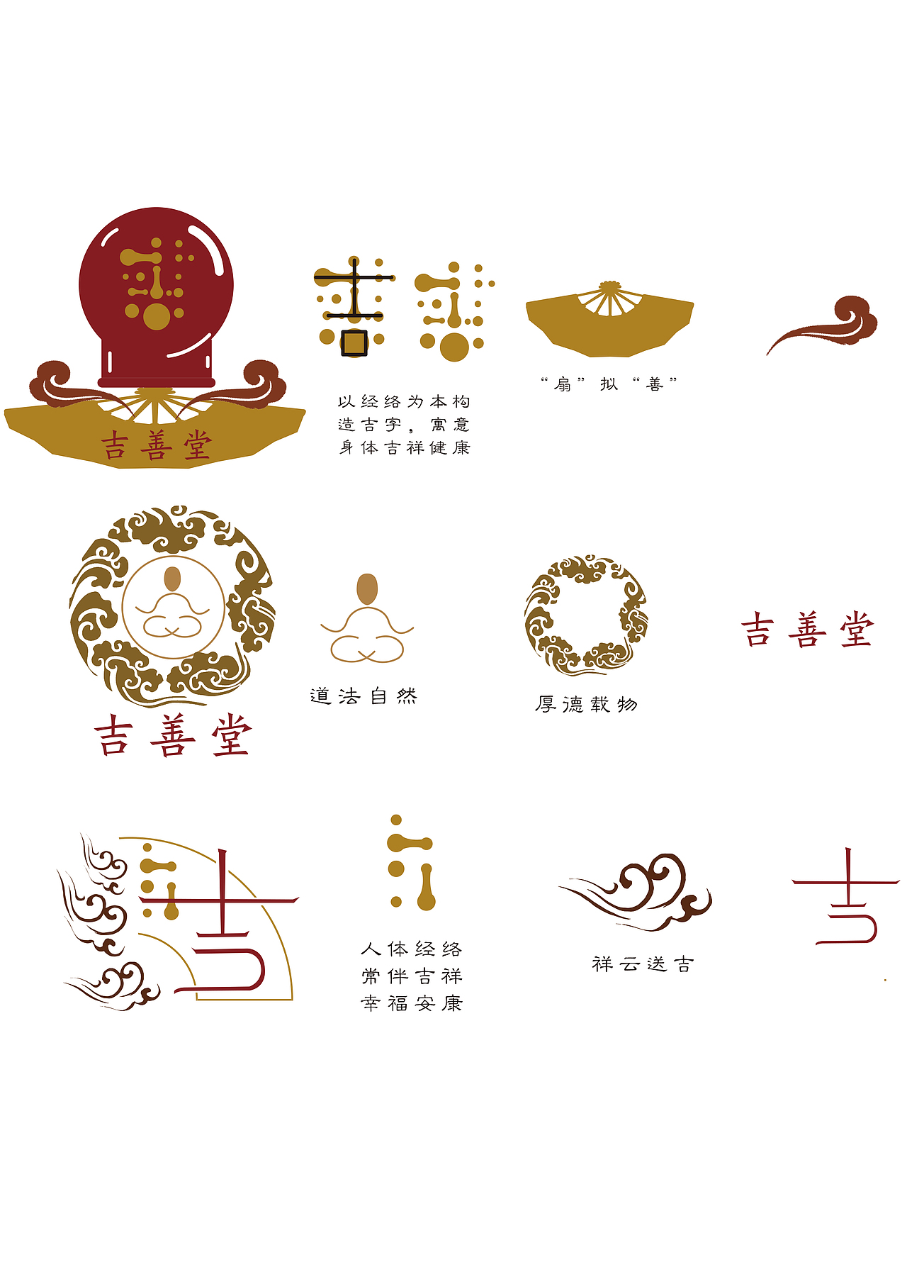 中医理疗吉善堂logo试作