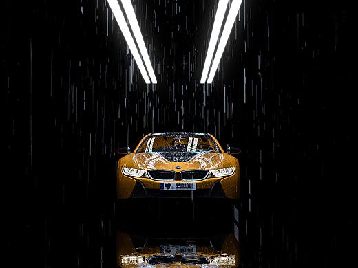 汽車場景渲染-在Keyshot中制作降雨效果（個人主頁-ZNDY3Njc1MDQ=） - 場景 - 站酷設(shè)計師鐵憨憨本憨原創(chuàng)素材 - 站酷ZCOOL