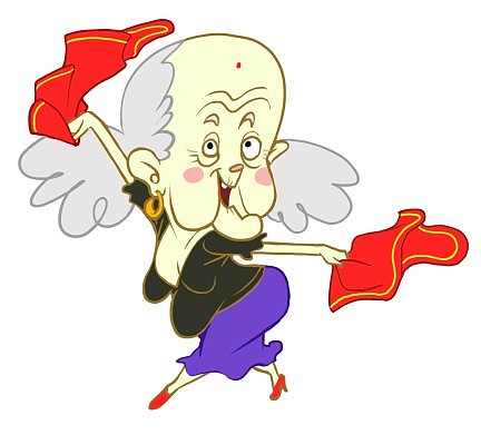 这个扭着东北大秧歌的老奶奶也是备选人物，不够上面那个伪梦露拉风哦。