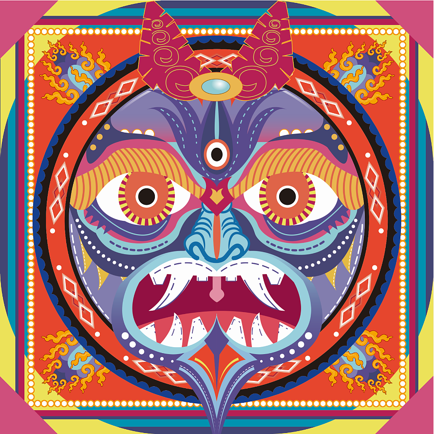 手绘唐卡原创（图ZMTk0MzQ5MDQw） - 商业插画 - 站酷设计师窠臼艺术家原创素材 - 站酷ZCOOL