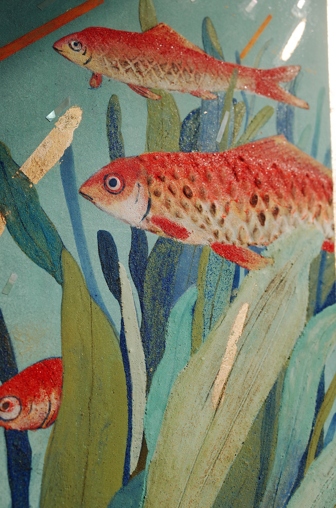 岩彩43《鱼生》 