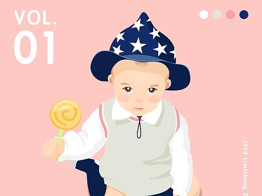 宝宝与星星帽子（个人主页-ZMzUwNDUzMjQ=） - 创作习作 - 站酷设计师sussieli原创素材 - 站酷ZCOOL