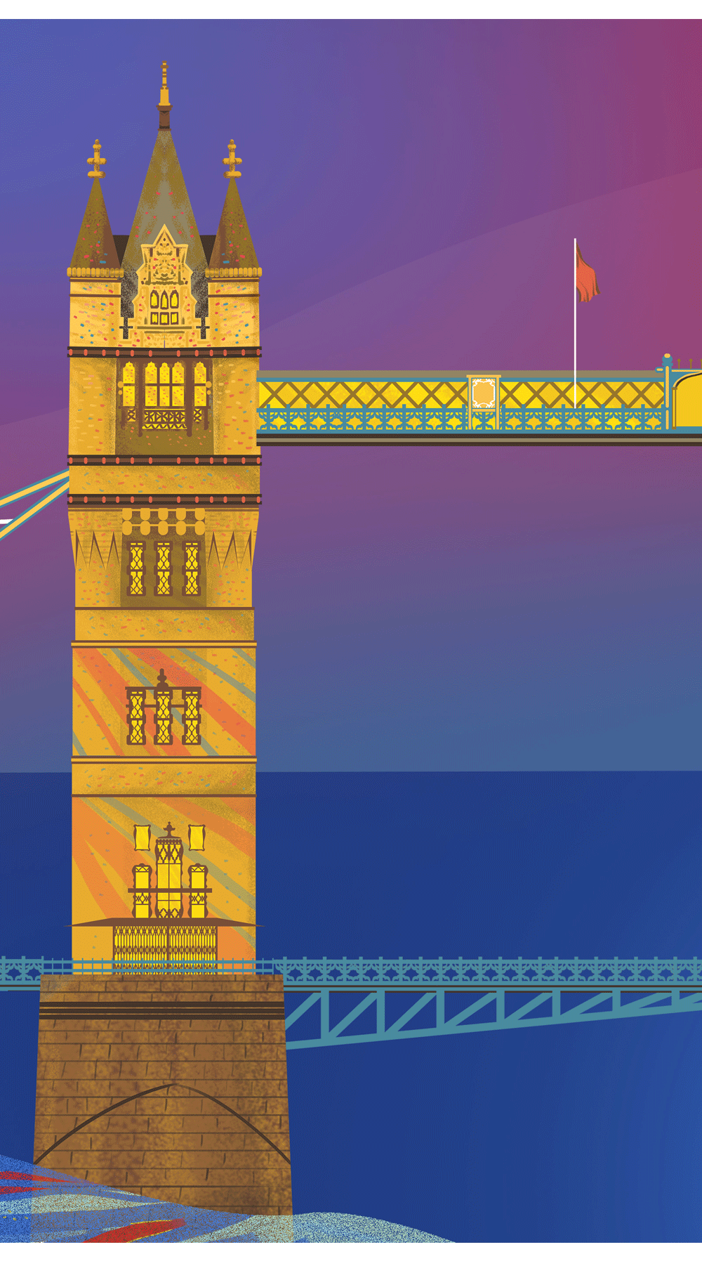 uin旅游鞋店面形象插画