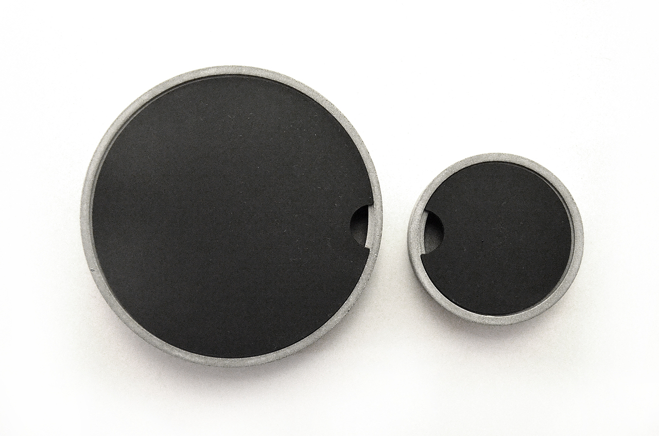 【几度灰】--混凝土/有机玻璃  圆形储物盒