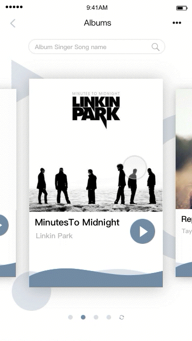 音乐界面动效（图ZMTA0NDk3NzY4） - 动效设计 - 站酷设计师Rosanna_z原创素材 - 站酷ZCOOL