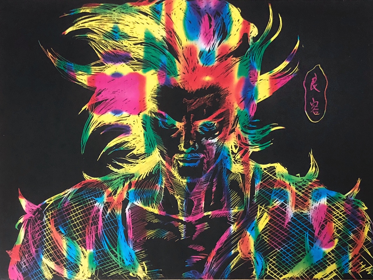 刮画【抖音手绘】|动漫|单幅漫画|秀公子 - 临摹作品 - 站酷 (zcool)