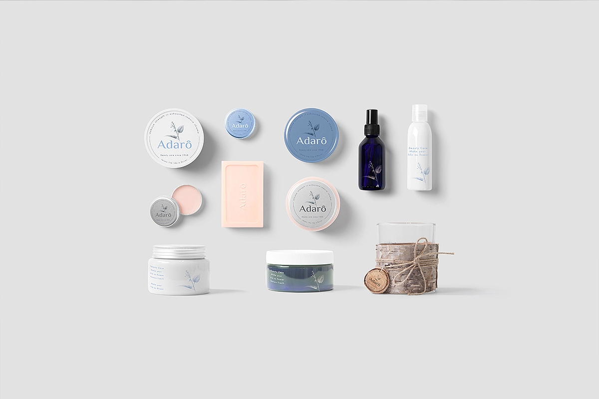 两个品牌Logo设计-玻璃/化妆品