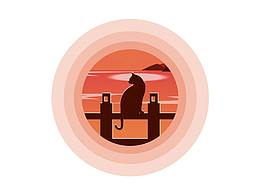 微光插畫《Hold Me Close under the sunset》