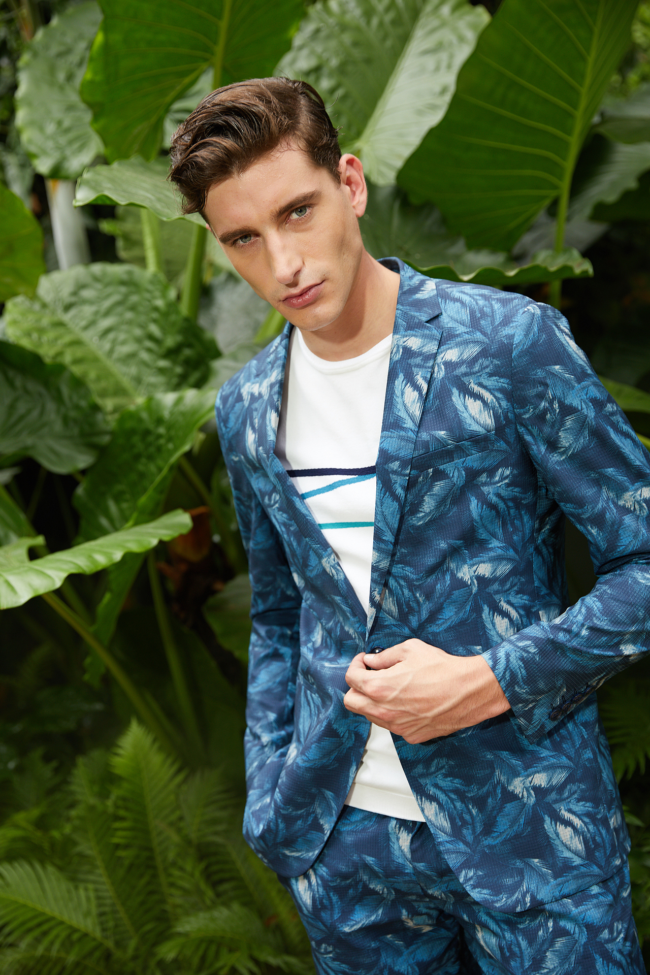 柒牌男装模特外景拍摄