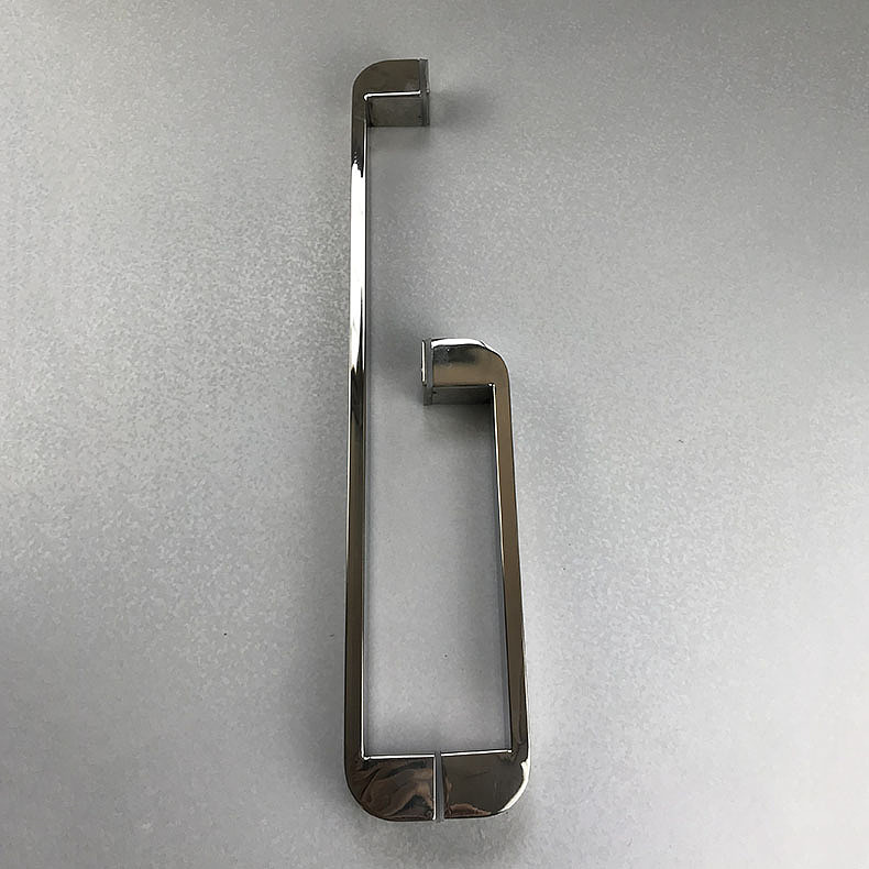 镜面不锈钢圆管沐浴房玻璃门拉手即是颜值派又是实力派