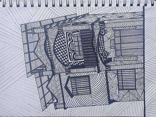 房子+黑白图案(2)