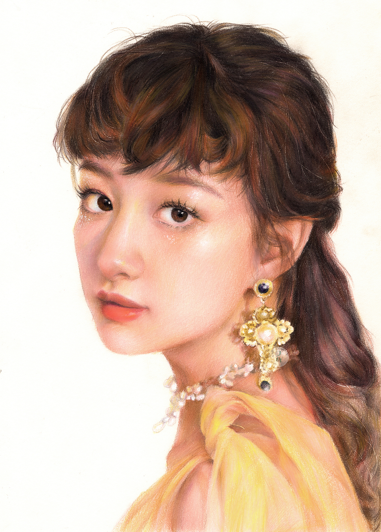 彩铅写实人像|纯艺术|绘画|又画 - 原创作品 - 站酷 (zcool)