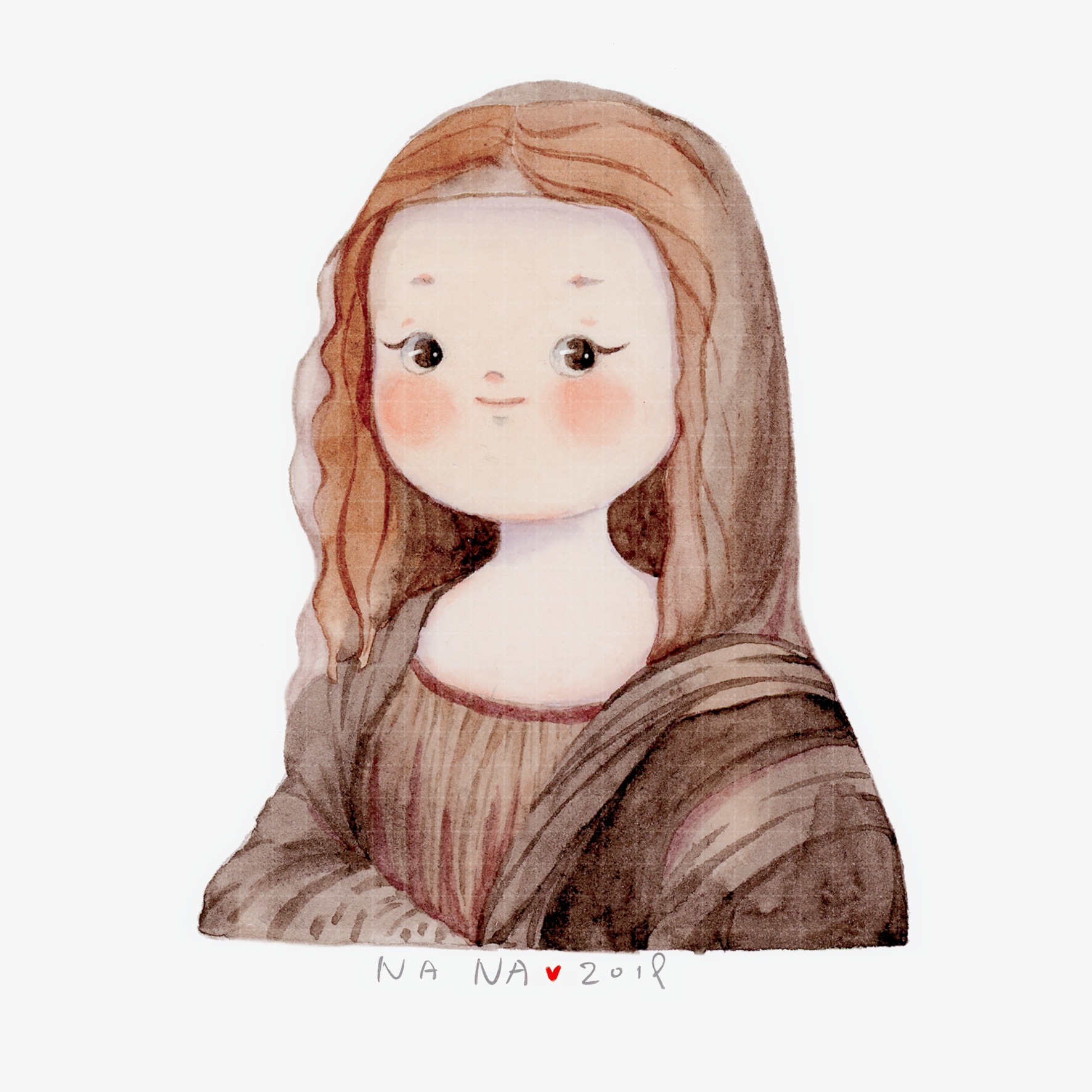 嘘,世界名画走出来的小可爱