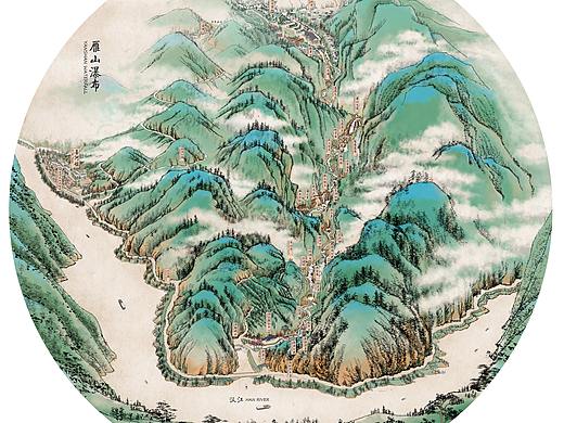导览图设计-山地峡谷景区
