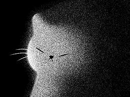 黑白噪點(diǎn)插畫(huà)